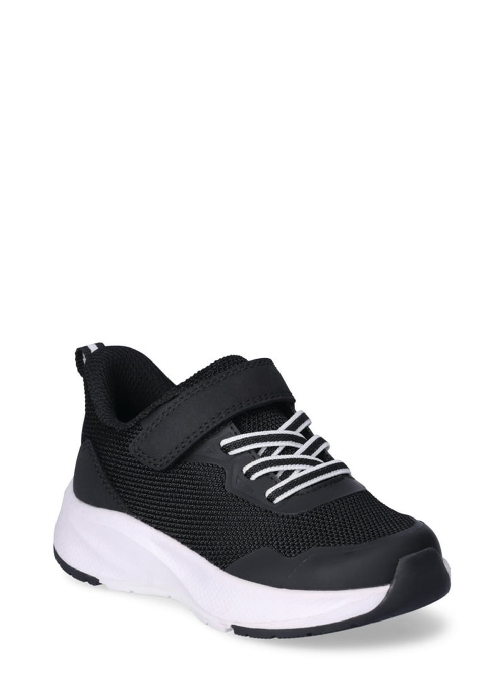 Athletic Works Black Kids Sneaker with White Sole